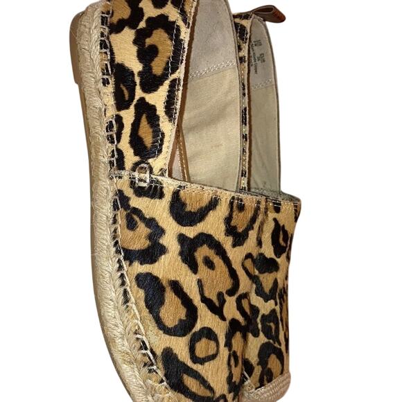 Sam Edelman Khloe Espadrille Cheetah\Animal Print Casual sz 6 Calf Hair Loafers - Picture 3 of 8